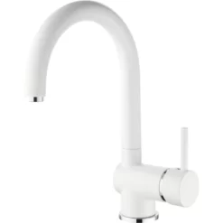 Verosan Küchenarmatur Prag Niederdruck Rund Matt Weiß