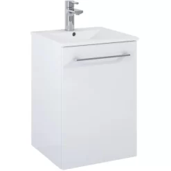 Maximus Waschbeckenunterschrank Cheese40 Cm Weiß Mit 1 Tür