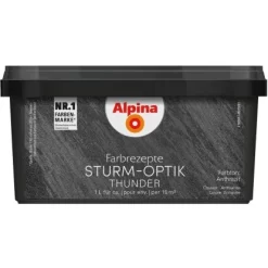 Alpina Farbrezepte Sturm-Optik Anthrazit 1 L