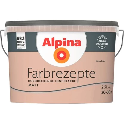 Alpina Farbrezepte Sandelholz Matt 2,5 L 1 Alpina Farbrezepte Sandelholz Matt 2,5 L